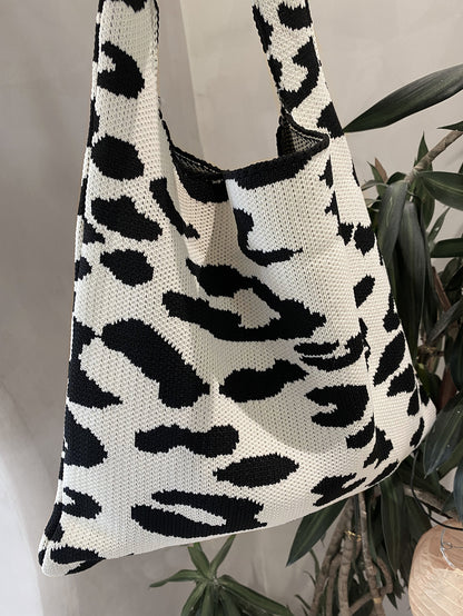 leopard print tote bag