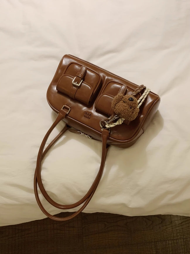 Brown Luxe Satchel