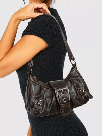 Wasteland Style Two-tone Leather bag