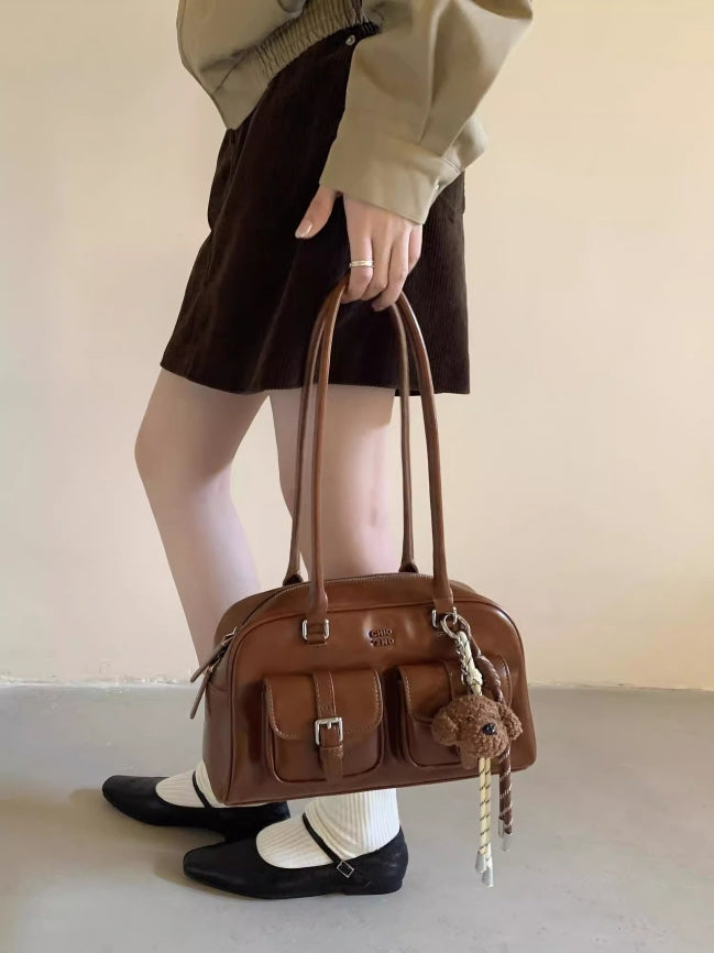 Brown Luxe Satchel