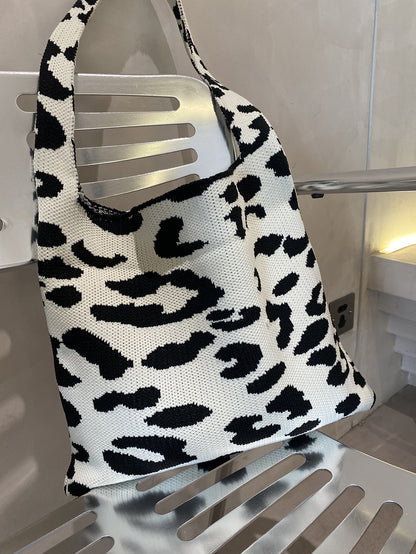 leopard print tote bag