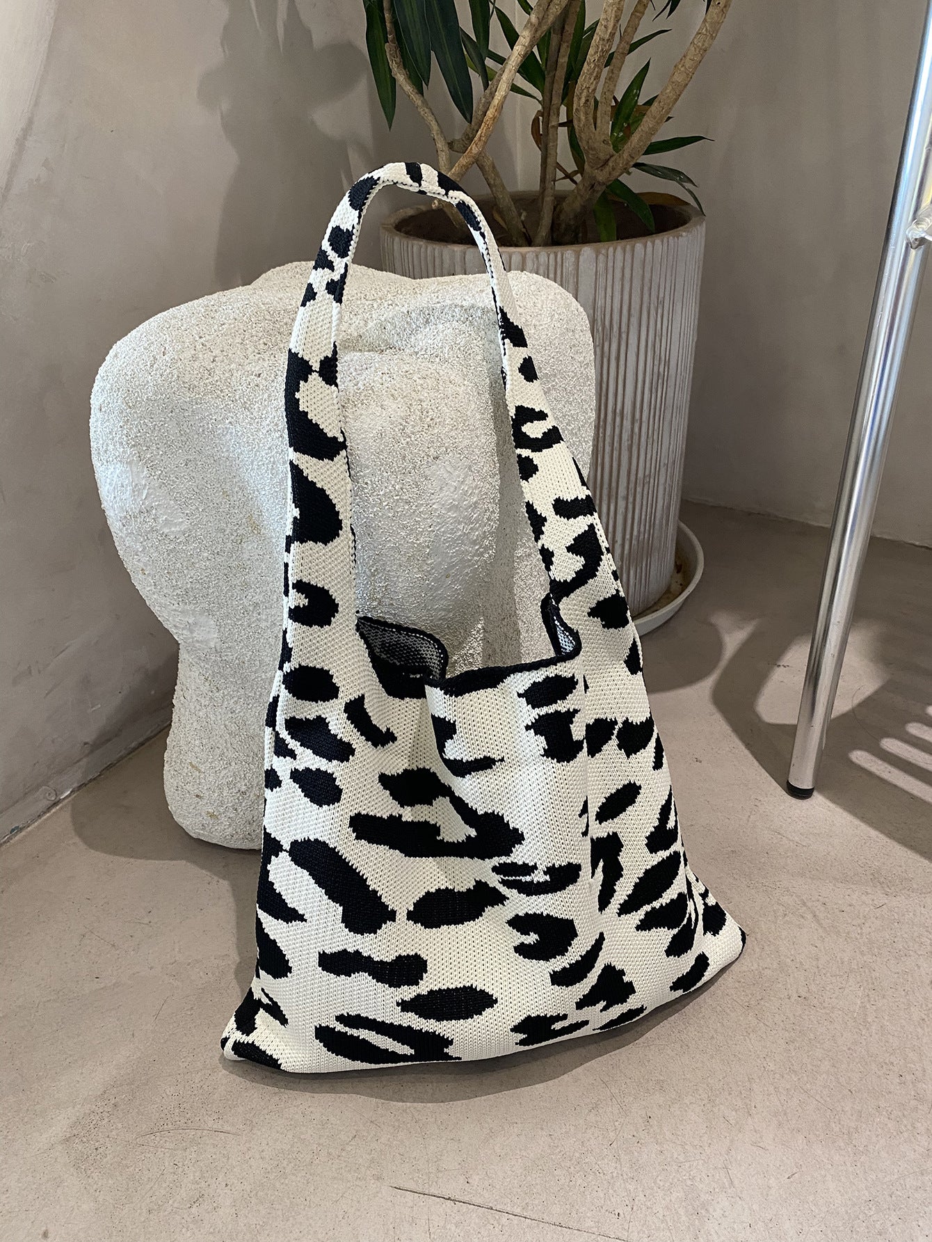 leopard print tote bag