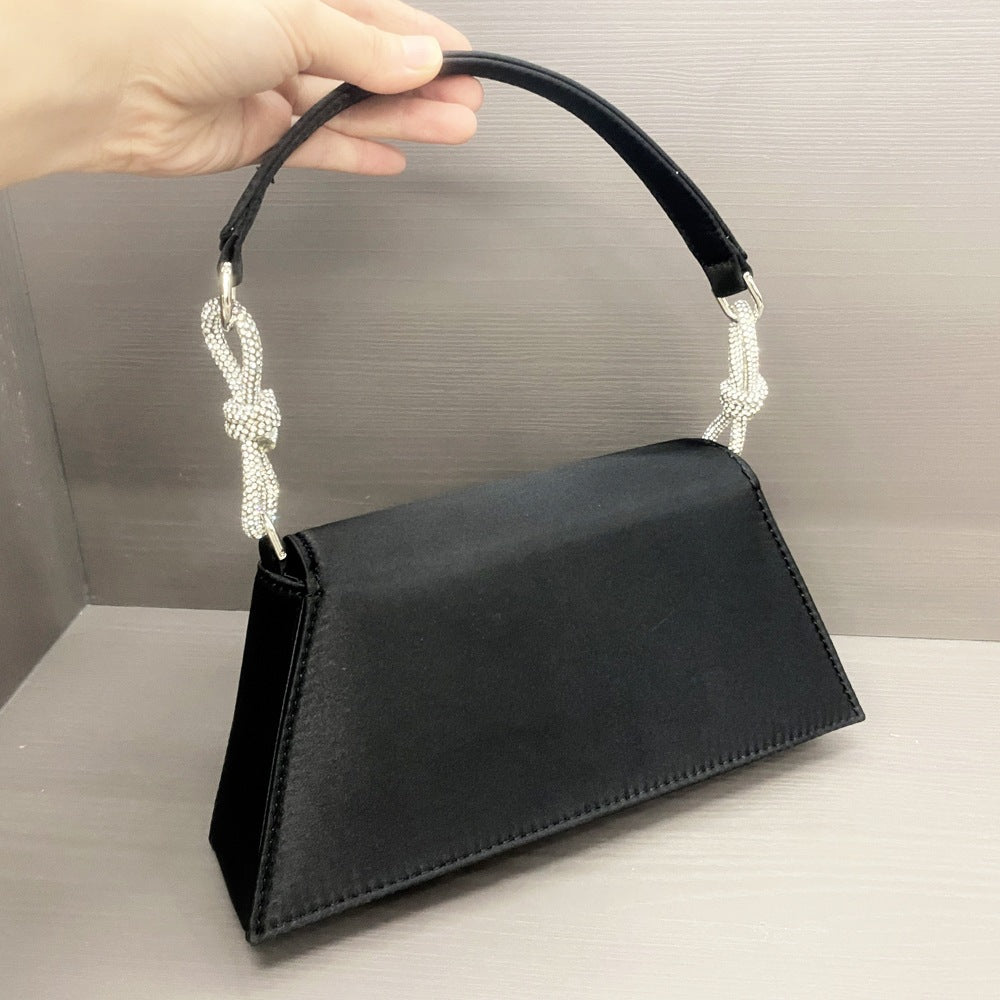 versatile satin fabric evening bag